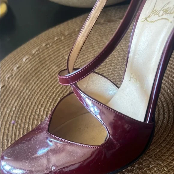 Christian Louboutin Burgundy Women's Shoes - Picture 10 of 12
